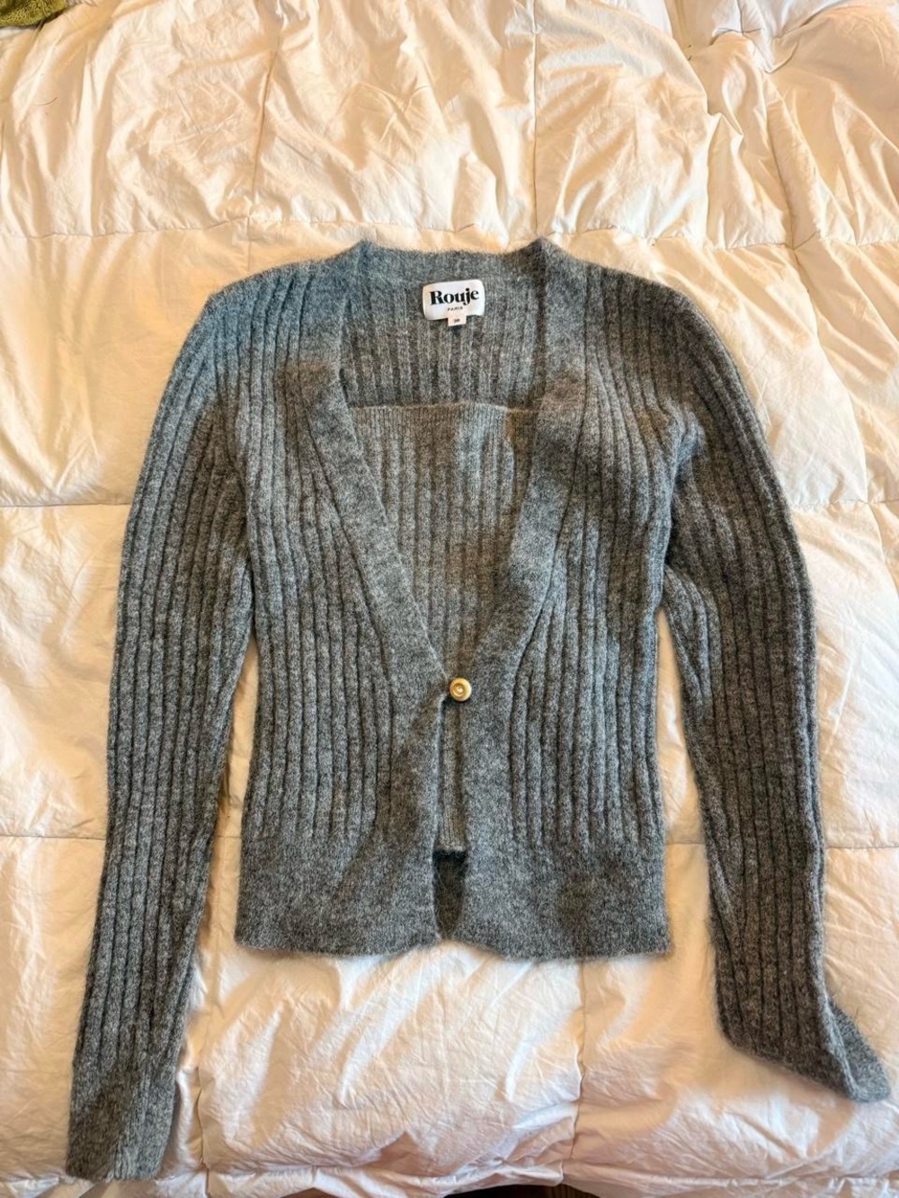Rouje soft wool cardigan and top set